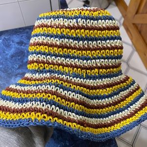 Zara multicolour woven sun hat